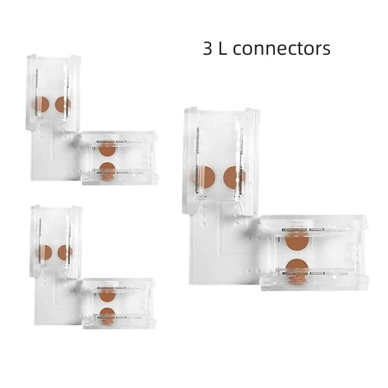 

Pack of 3 L Connectors for 8mm USB 5V LED Strips