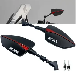 For Honda CB125R CB150R CB190R CB250R CB300R CB400 CB500X CB500R 10mm Adjustabale Rearview Rear Mirrors Side Mirro Accessories