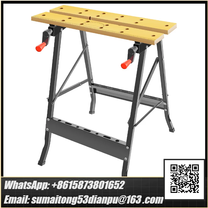 Multifunctional woodworking workbench folding operation saw table inverted flip tool woodworking table folding table saw