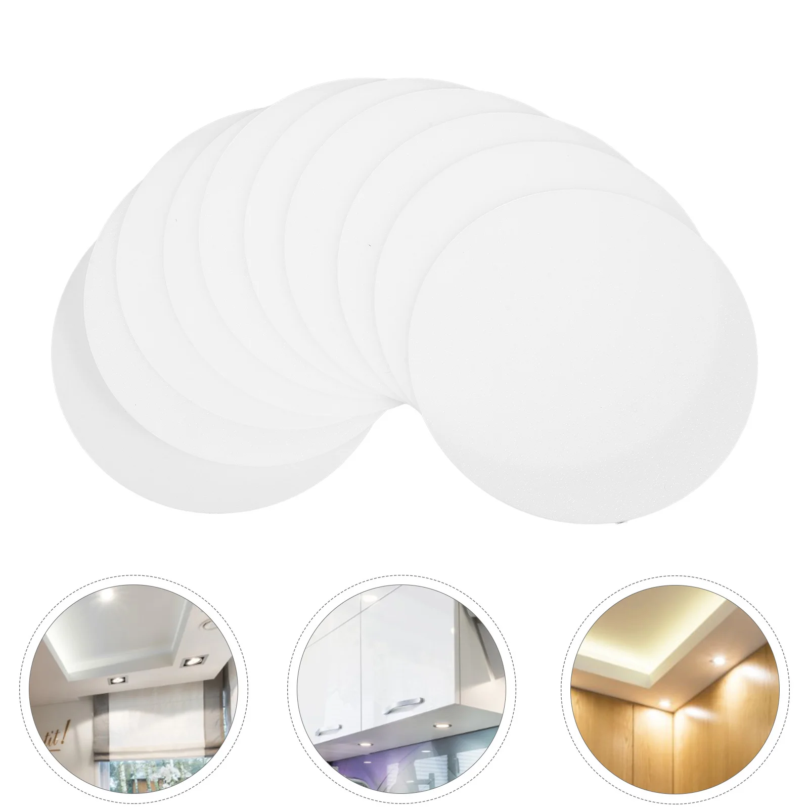 

10Pcs Plastic Lamp Shade Cover for Ceiling Light Chandelier Lampshade Replacement Light Cover Anti-Glare Dust Resistant Lamp