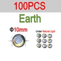 10 mm 100 piezas Tierra