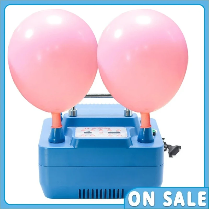 Electric Balloon Pump 800W With Timer Dual Holes Professional Inflator With Memory Function Foot Switch 800W