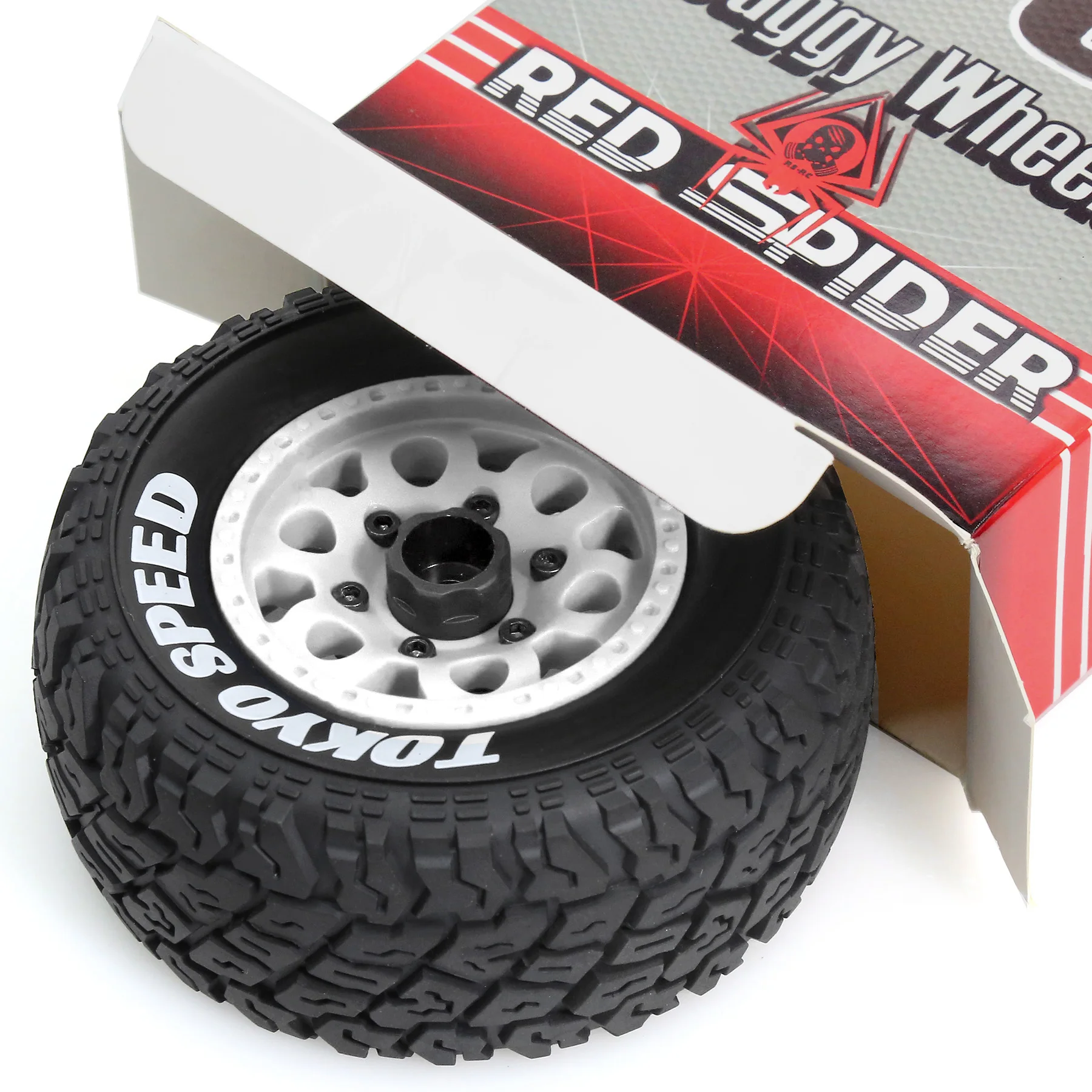 Pneus de camion de parcours court 1/10, roue hexagonale de 12mm 14MM 17MM pour Slash Arrma Senton HuanQi 727 Vkar 10sc Hpi Rc Car, 4 pièces