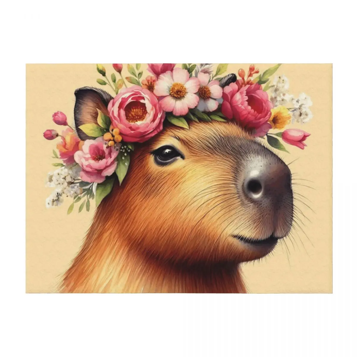 

Capybara Art #72 Capybara Lovers Throw Blanket Weighted blankets and throws Luxury Designer bed plaid Blankets