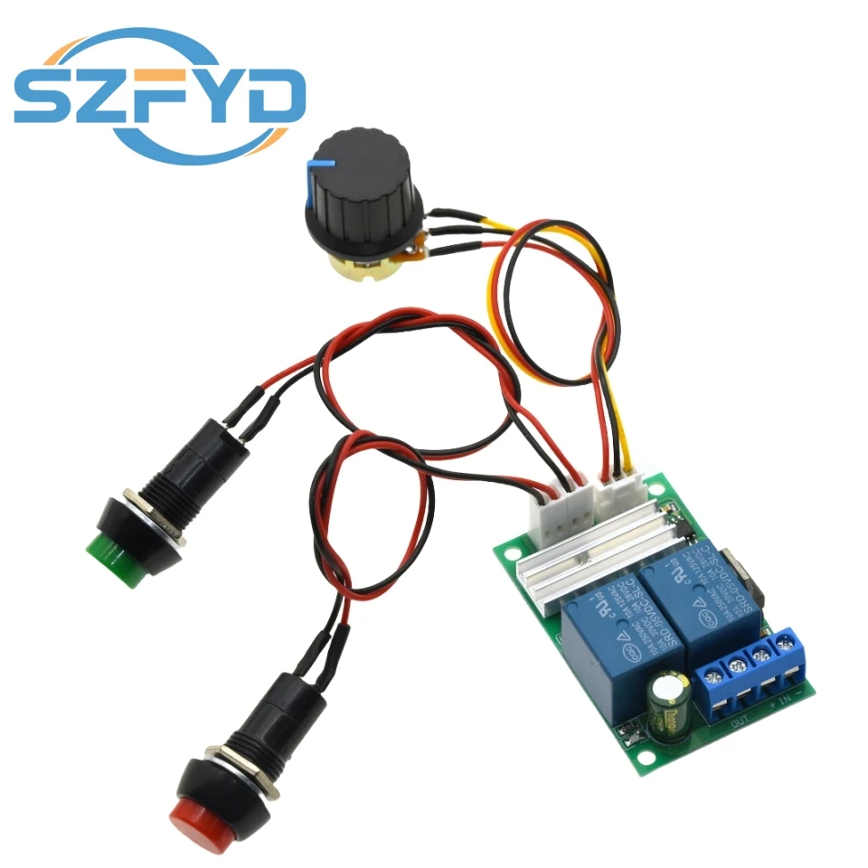6-24V DC Motor Speed Controller With PWM Reversible Switch Forward/Reverse Adjustable Speed Module For 12V 24V Motors