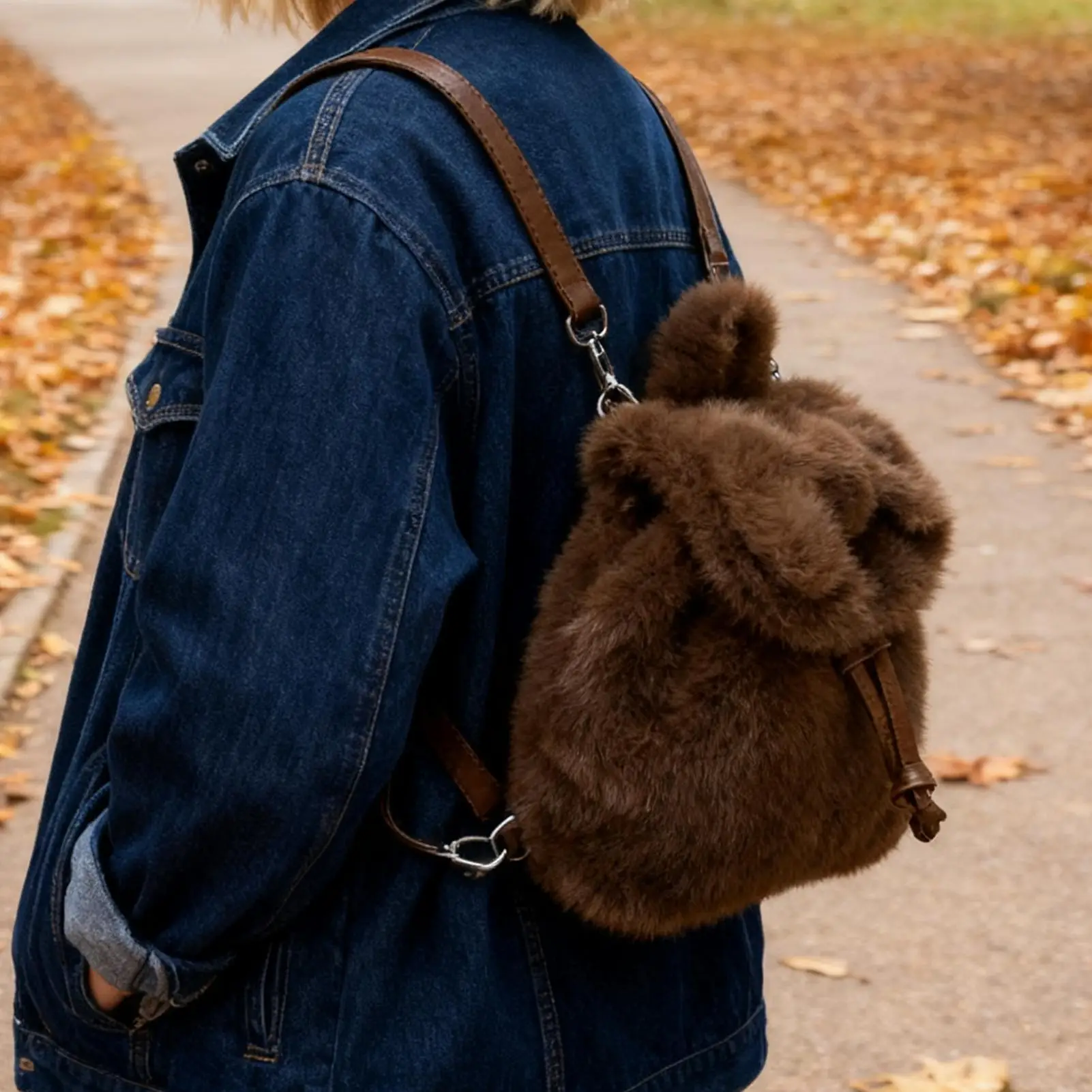 Plüsch-Rucksack, Schleife, Geldbörse, Schule, Büchertasche für Schule, Reisen, Kindertagesstätte, Studenten, Weihnachten, Einkaufen, Partys, Kinder, Frauen, Kinder