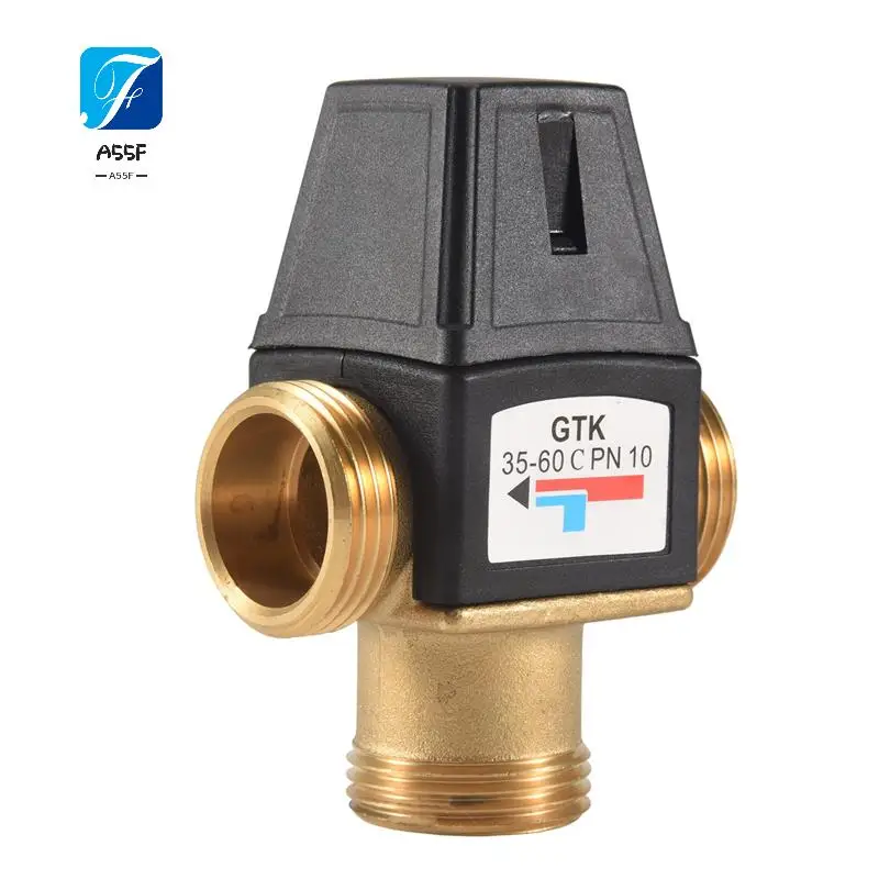 

A55F-1 шт. 3-ходовой латунный термостатический смесительный клапан с внешней резьбой, солнечный водонагреватель, термостатический клапан