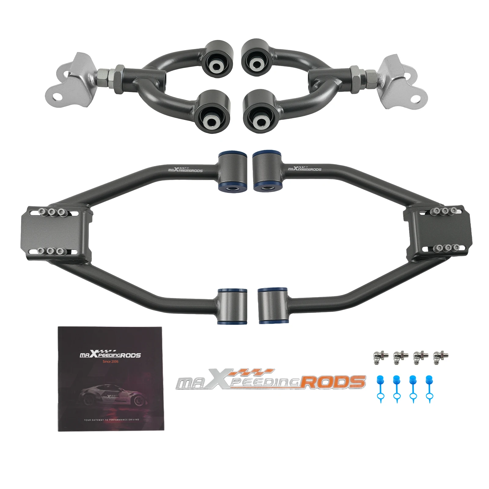 Adjustable Front & Rear Upper Camber Arms +/- 3 For 1990-1997 96 Mazda Miata NA