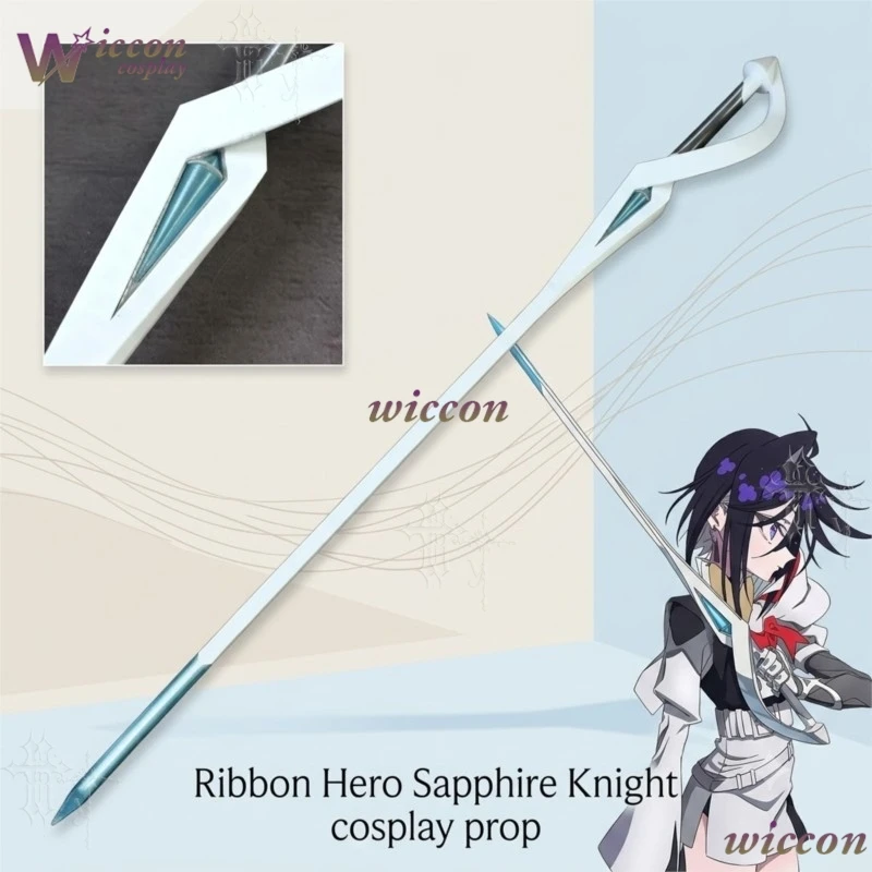 Ribbon Hero Sapphire Knight Cosplay Prop Anime Character Accessory For Comic Con Halloween Roleplay Stage Display Photographing