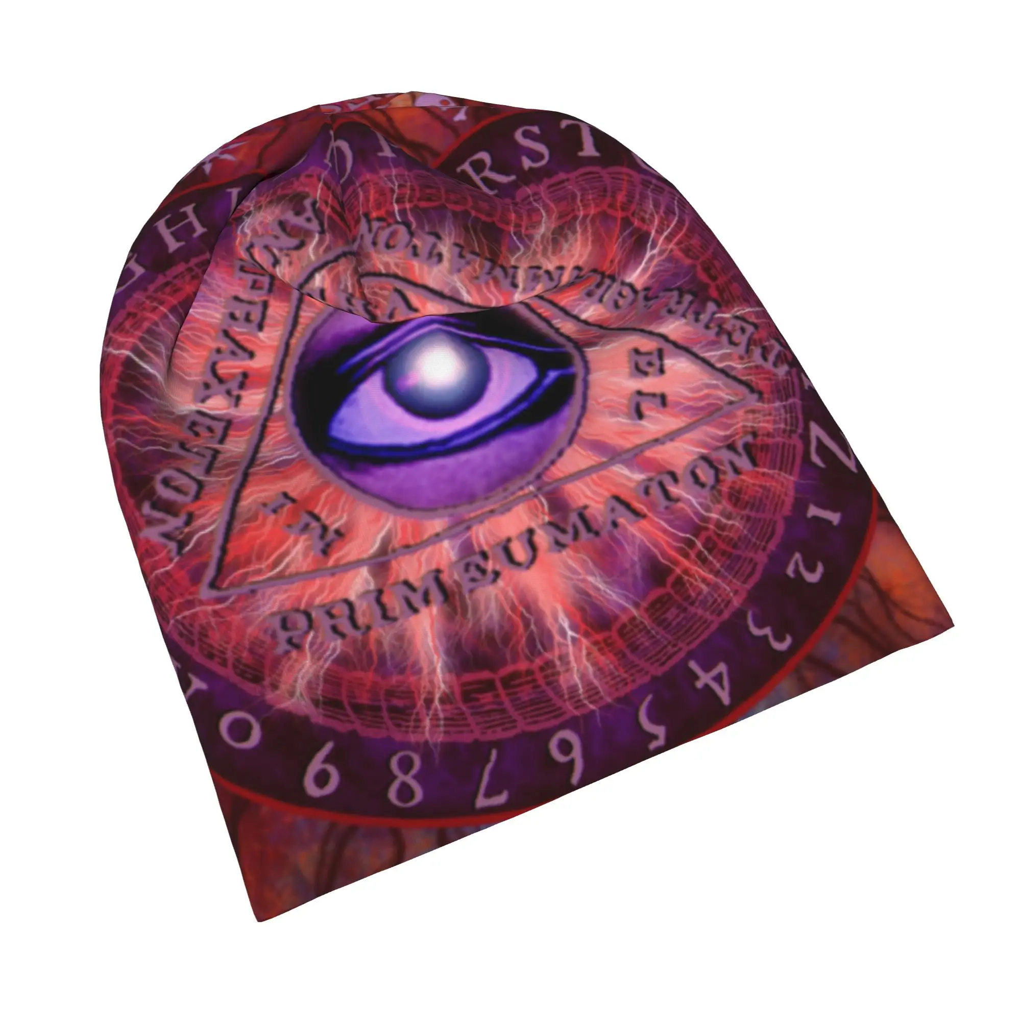 Ouija Board Cap Mystical Magic Demon Eye Hip Hop Unisex Street Skullies Beanies Hats Summer Warm Dual-use Bonnet Hat