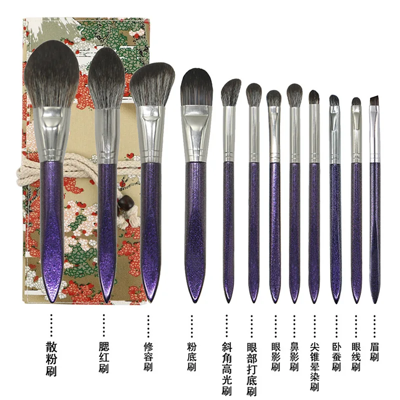 

Красочная Профессиональная Кисть для макияжа, тени для век, румяна, пудра, мягкие волосы, инструменты для красоты