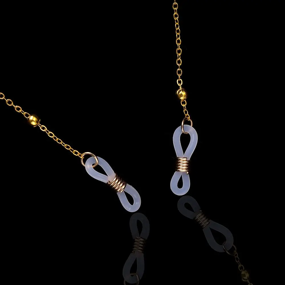 Holder Retainer Eyeglass Beads Straps Women Silver Women Fashion Sunglasses Reading Gold Glasses Chain