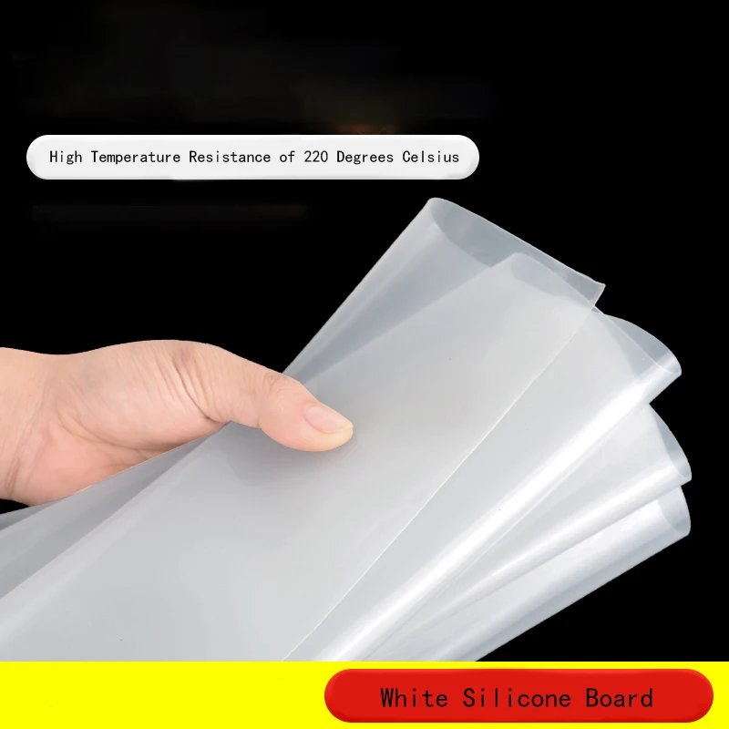 White Heat-resistant Food Grade Silicone Sealing Ring Strip With Soft Plastic Gasket Thickness of 0.5-5mm