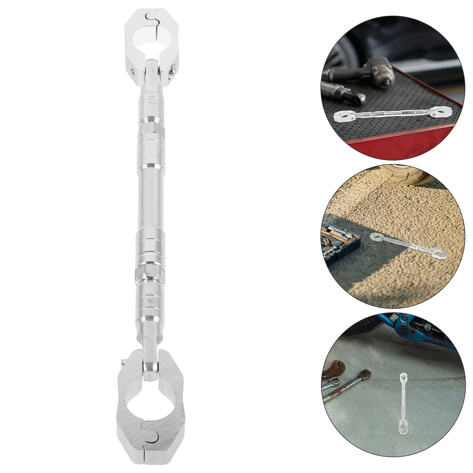 

Adjustable Motorcycle Handlebar Balance Bar Reinforced Metal Durable Brace Bar Compatible With Various Models
