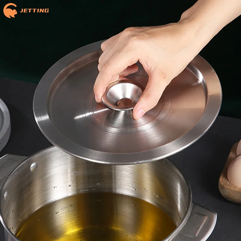 Stainless Steel Cookware Lid Reusable Cooking Pot Cover Frying Pan Lid Universal Flat Pan Cover For Bowls Basins , 20/22/24cm