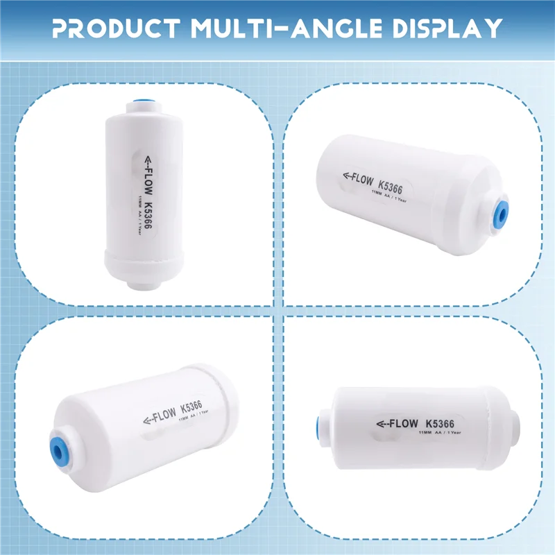 A38T-2 Pcs Replacement Fluoride Water Filter K5366 Compatible With Gravity Water Filtering System Purification Elements Easy To