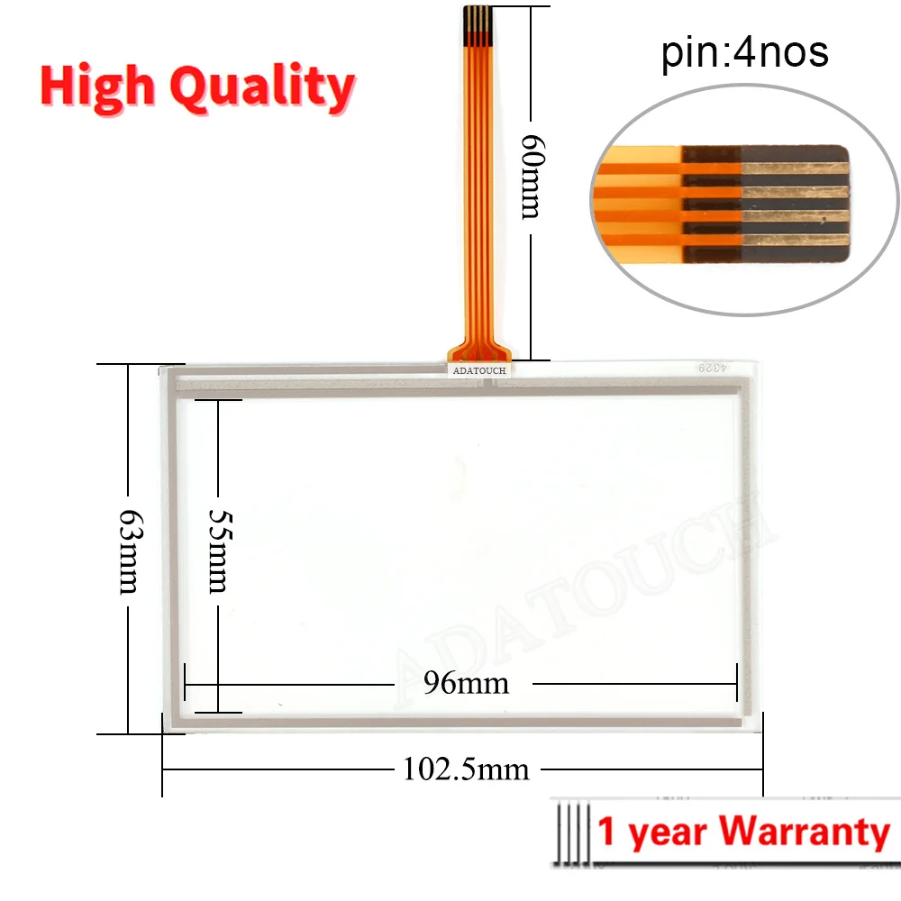 Touch Screen Panel Glass Digitizer for WECON LEVI430A LEVI430T LEVI430E LEVI430LC Touchscreen Panel and Front Film Foil Overlay