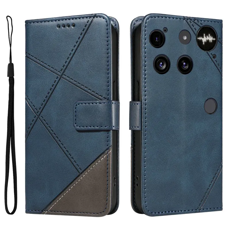 

Чехол-кошелек с кожаной текстурой Nothing Phone 3 5G 2025 для Nothing CMF Phone 2 Pro Flip Etui Phone 3A Pro 3 Luxury Book Cover
