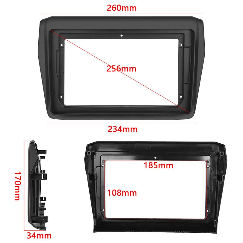 9 inch Car Radio Fascia For SUZUKI Swift 2018  Auto Stereo ABS Plastic Panel Mounting Bezel Faceplate Frame Dash Kit