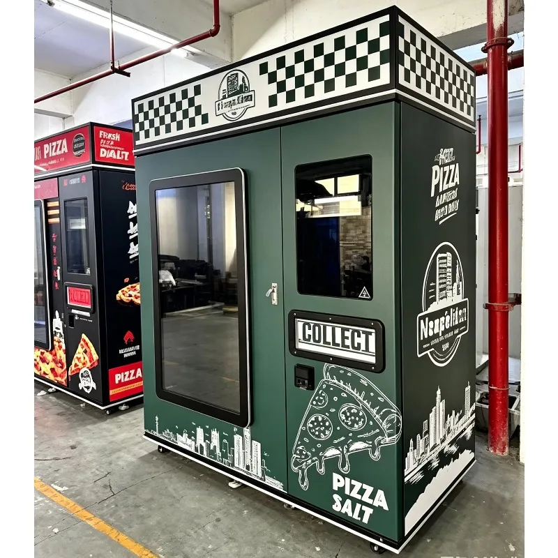 Customized Pizza Vending Machine Quick Baking Automatic Commercial Fresh Pizza Vending Machine CE Approved