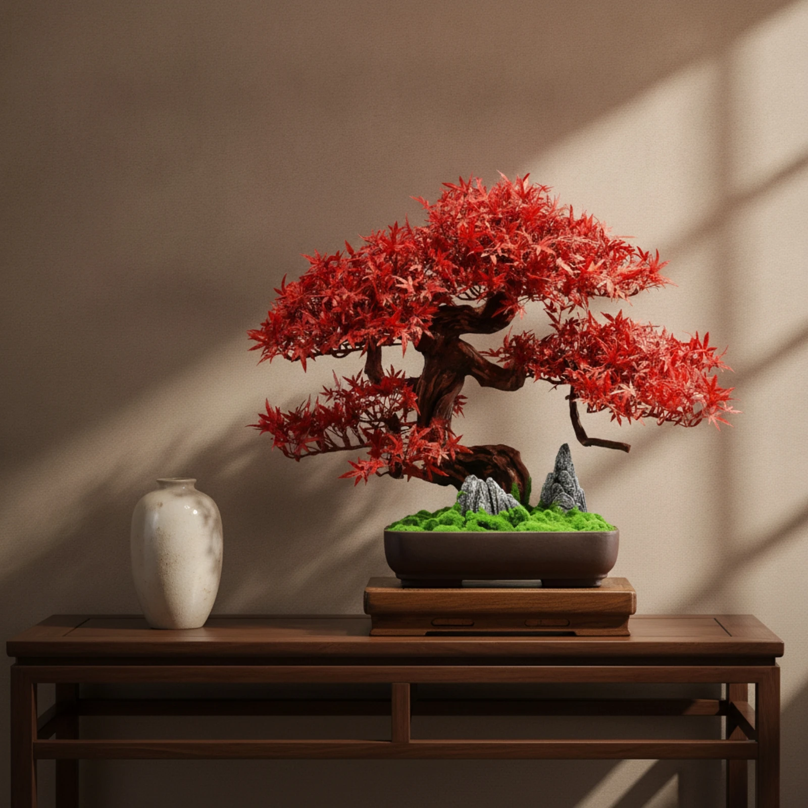 Plant Pot Small Desk - Bonsai Artificiale Piccolo con Vaso, Pianta