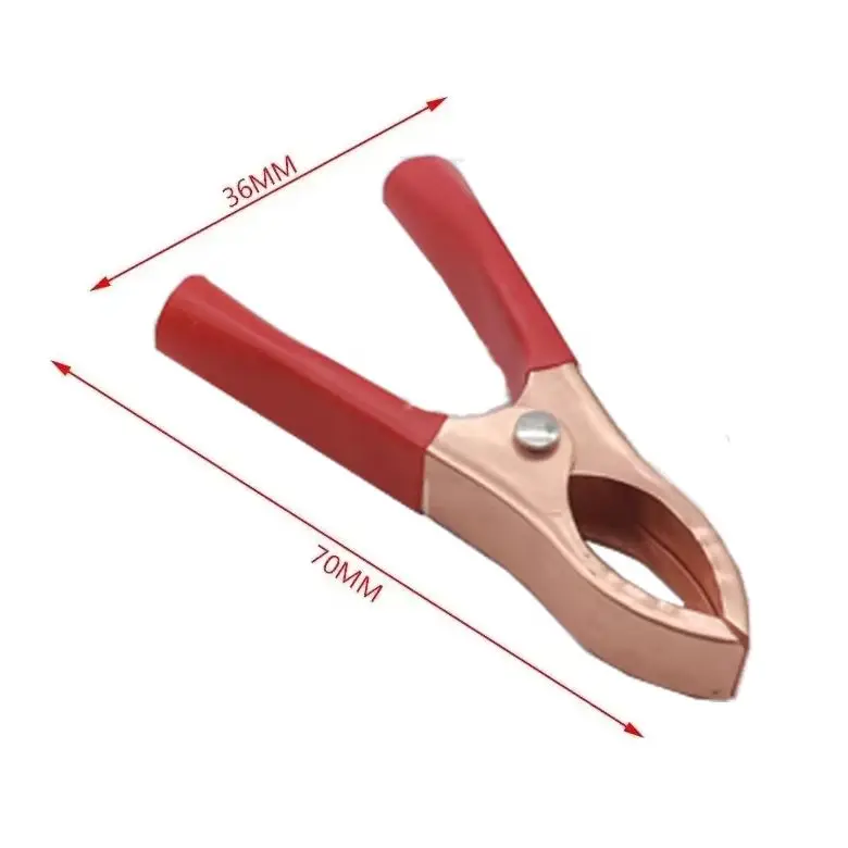 【10-2PCS】30A Crocodile Spring Clamp Red & Black Car Battery Clip Cables Alligator Charger Voltage Testing Tool Accessory