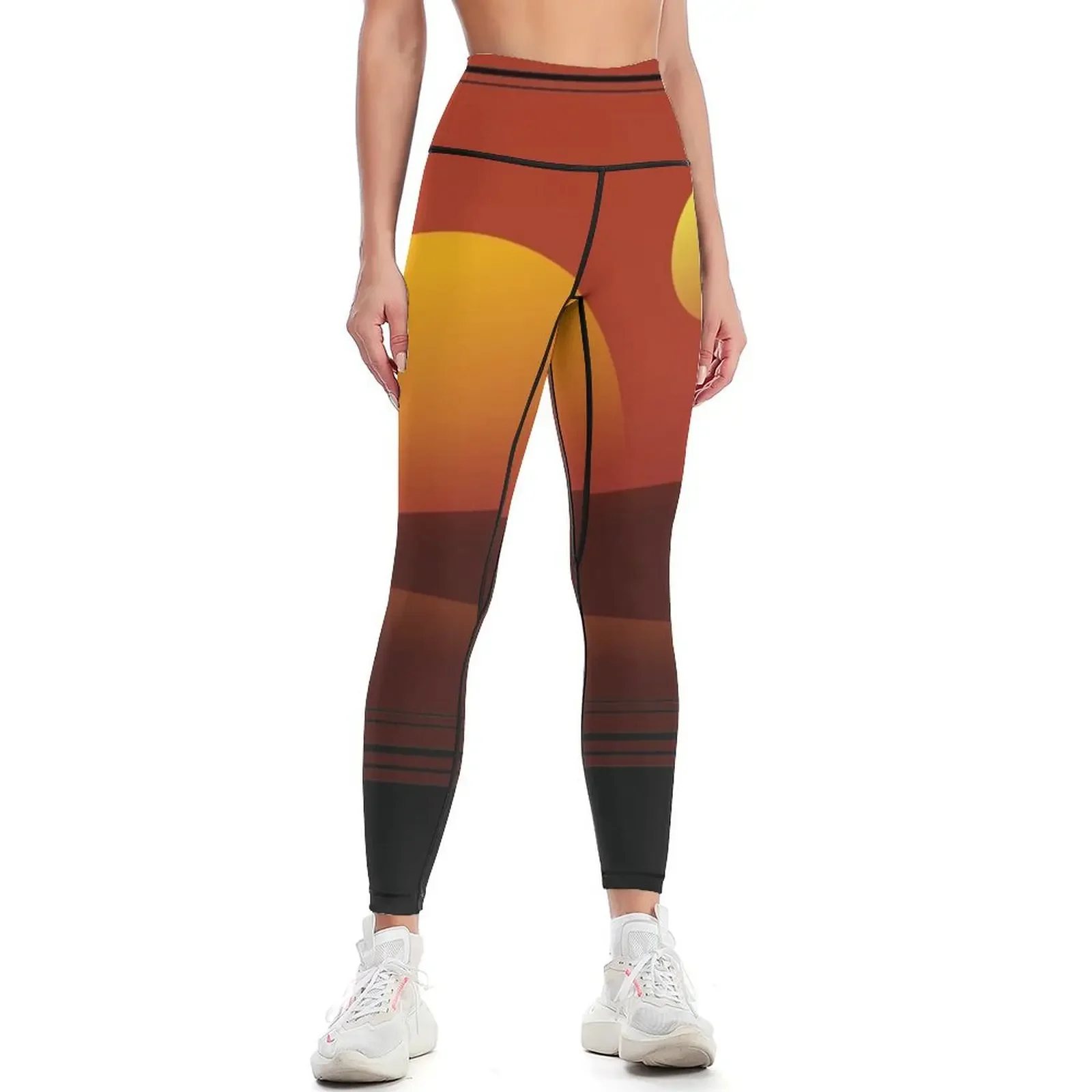 

TATOOINE SUNSET Leggings active wear sport legging sports for trousers Womens Leggings