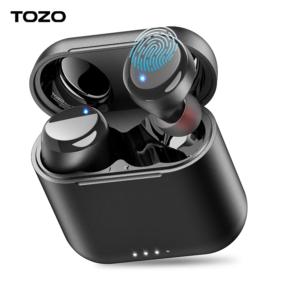 TOZO 2024 T6 Upgrade Wireless Earbuds Bluetooth 5.3 Headphones,  50H Playtime with Wireless Charging Case, APP EQ Customisable