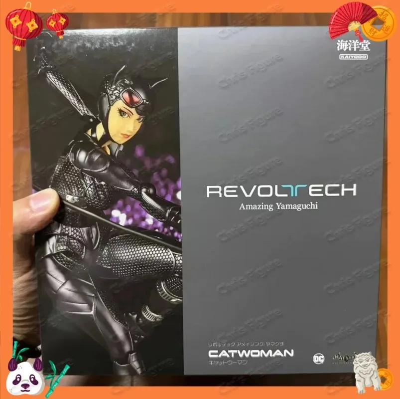 En Stock 100% Original Kaiyodo Revoltech Incrível Yamaguchi Catwoman Figuras de Acción Modelo Juguetes Colección Figura en Stock