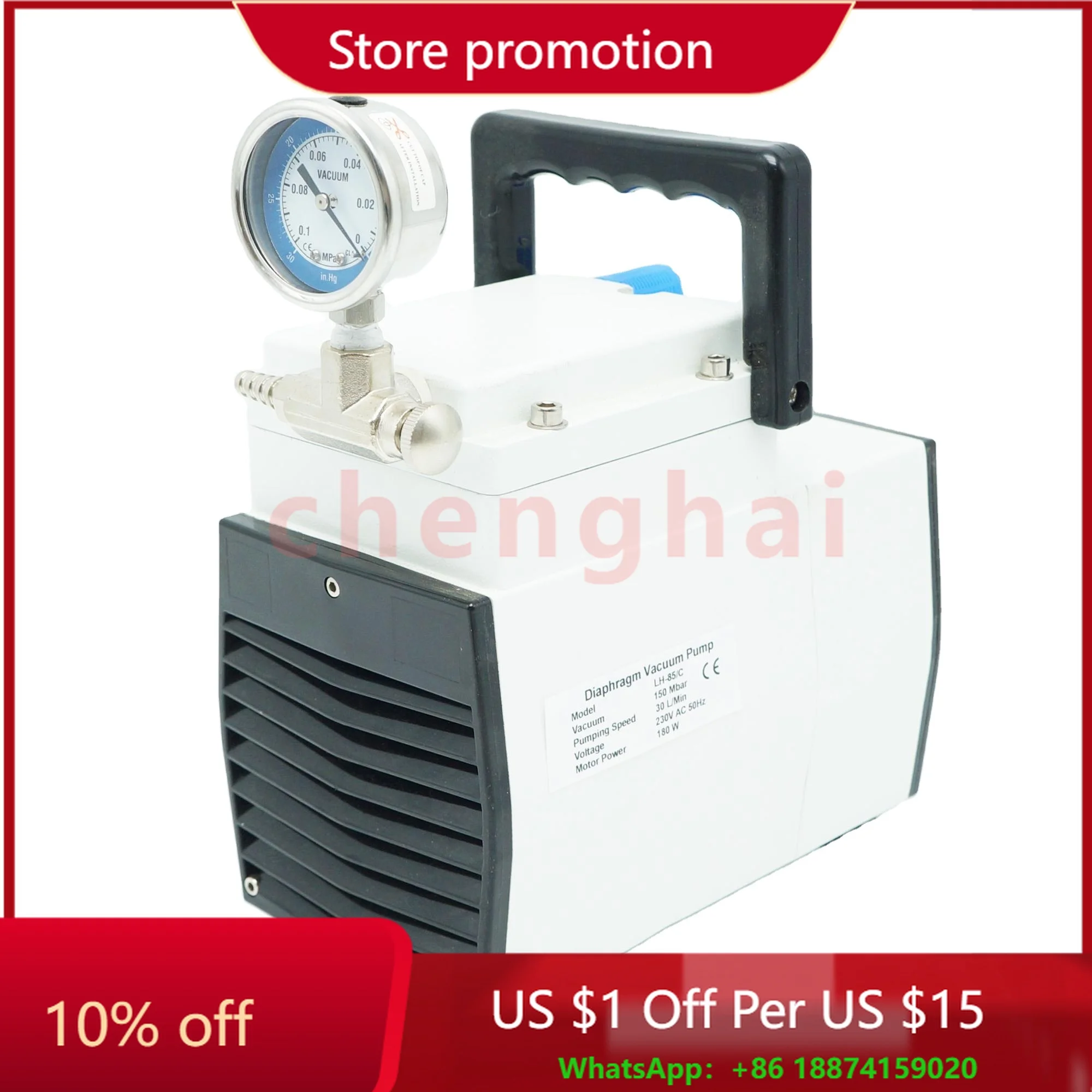 

Химически стойкий мембранный вакуумный насос с двойной головкой LH-95D/C для фильтрационного аппарата