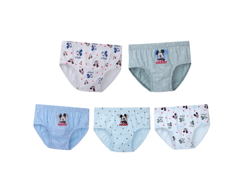 5pcs/Lot Cartoon Mickey Boys Panties Cotton comfort Underwear Shorts Kids Briefs Clothes Children Pants