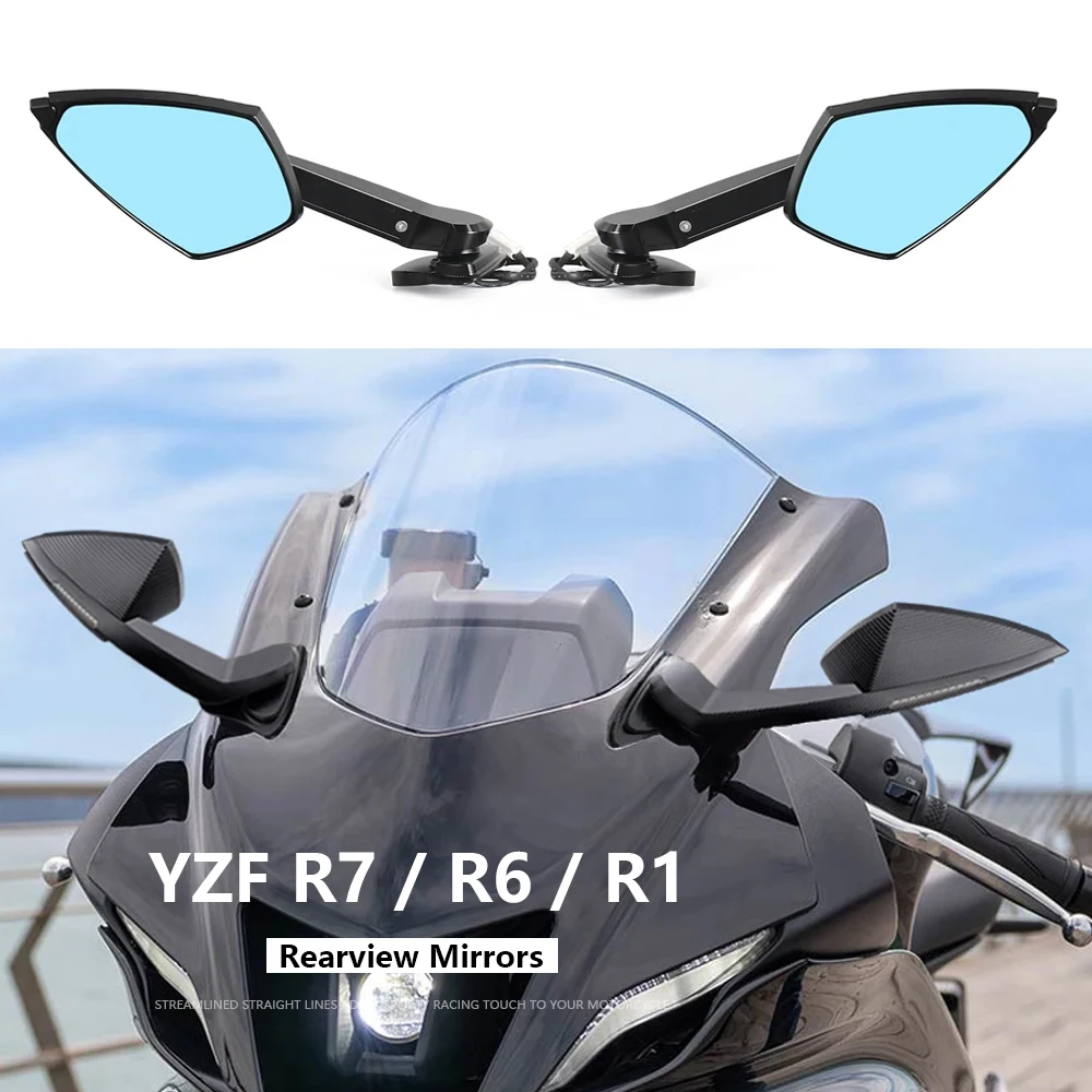 

Motorcycle Mirror LED Turn Light Signals Folding Rearview Mirrors For Yamaha YZFR7 YZFR6 YZFR1 Side Mirrors YZF R7 R6 R1 YZF-R7