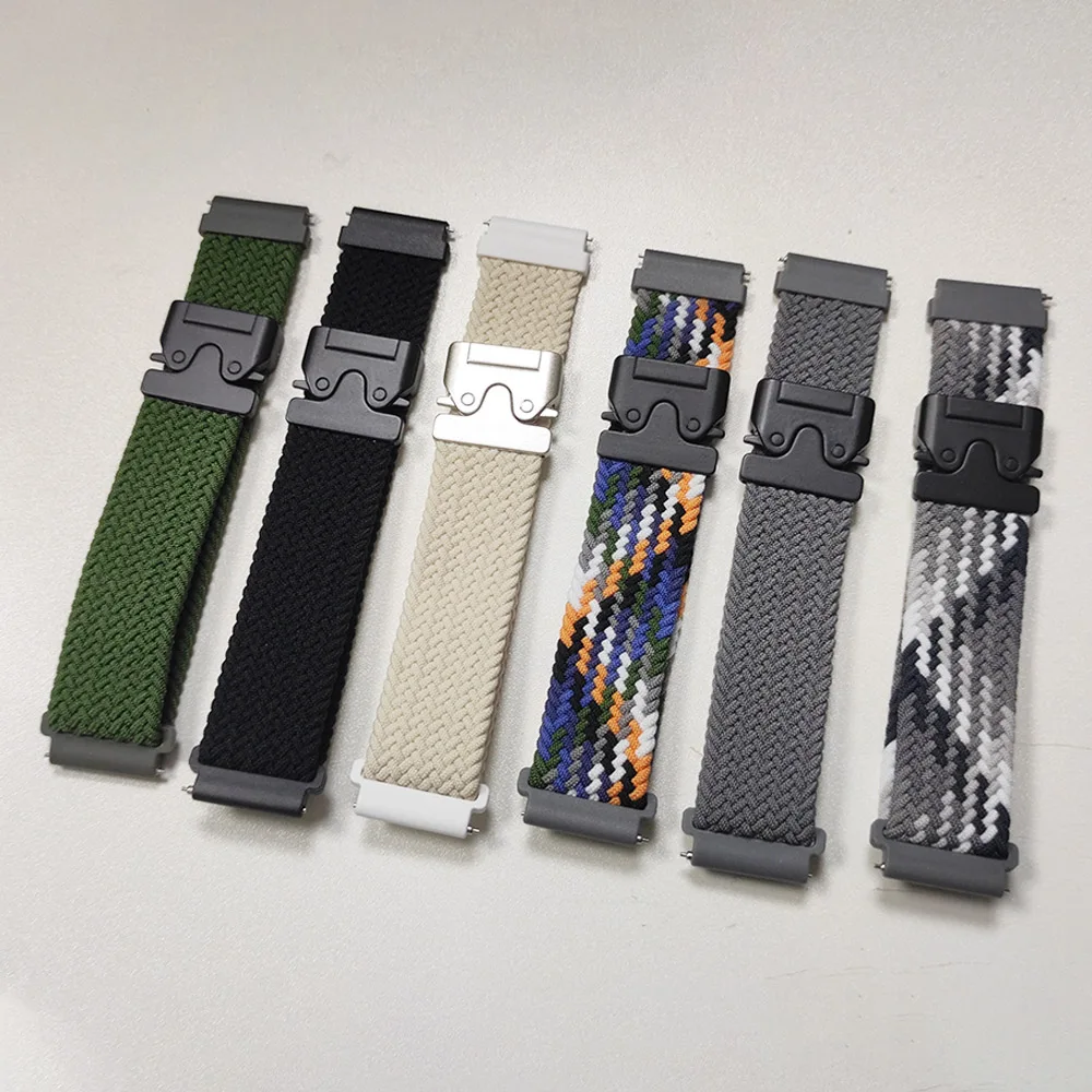Für Amazfit Bip Max Bip6 5 UNITY Bip3 U S Pro 20mm 22mm Nylon-Fallschirm-Uhrenarmband für Amazfit Balance 2/Cheetah 2 Sportarmband – Detail 6