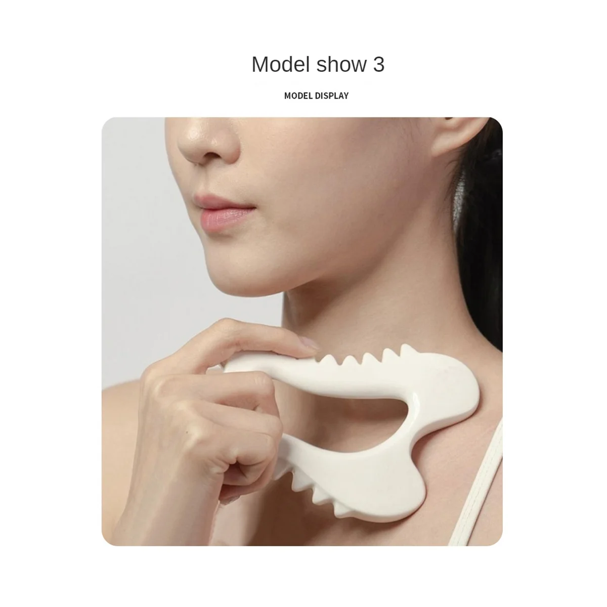 Facial Guasha Tools Guasha Face Massagers Ceramic Scraper Board for Face Lift Slimmer Reduces Puffiness Body Sculpting