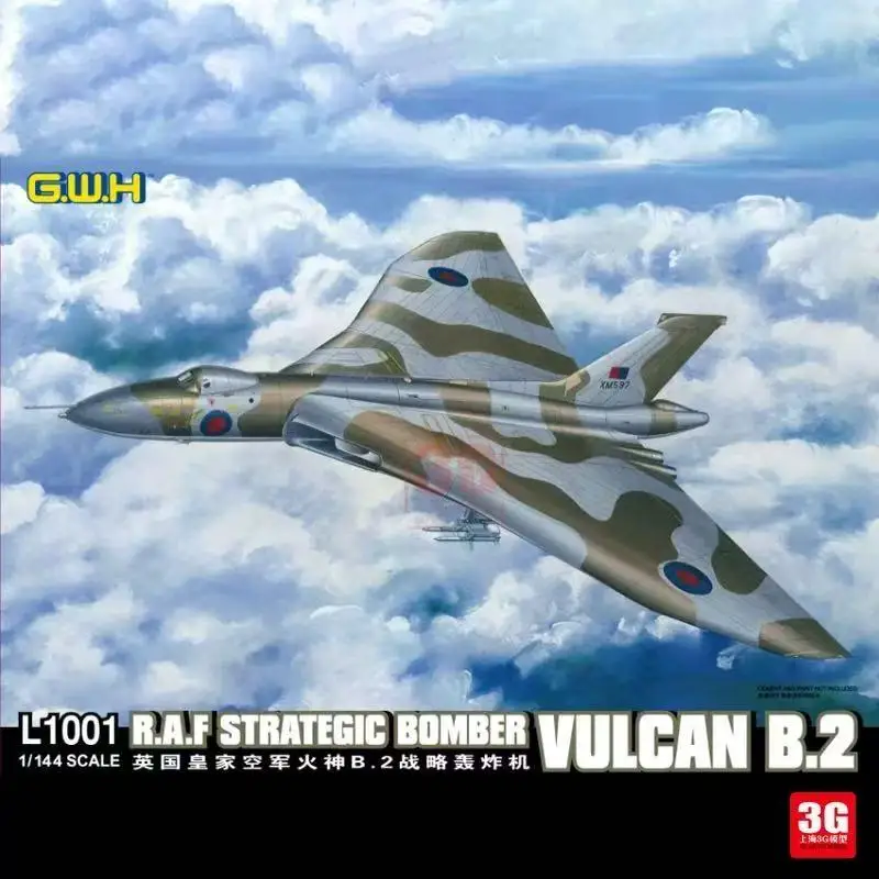 GREAT WALL HOBBY L1001 1/144 SCALE RAF STRATEGIC BOMBER VULCAN B2 MODEL KIT Assembly plastics model kit