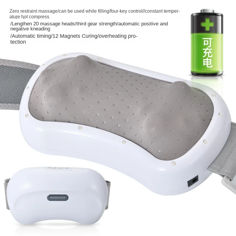 Abdominal Massager Divine Tool for Kneading Abdomen Fully Automatic Heating Moxibustion Waist Massage Belt Massage