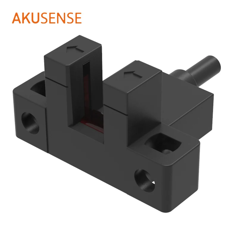 

Фотоэлектрический датчик AkuSense L-образный, 3-проводной, PNP, вилочного типа, беспроводной оптический датчик-переключатель, фотоэлементный