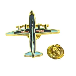 Vintage Metal Air Force Airplane Brooch Fashion DIY Alloy Badge Accessories