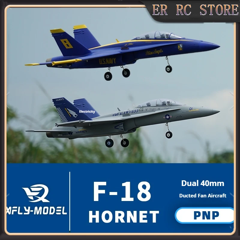 

X-Fly RC двойной 40 мм воздуховод F-18 двойной "Хорнет" электрический пульт дистанционного управления истребитель с фиксированным крылом модель самолета для возраста 14+