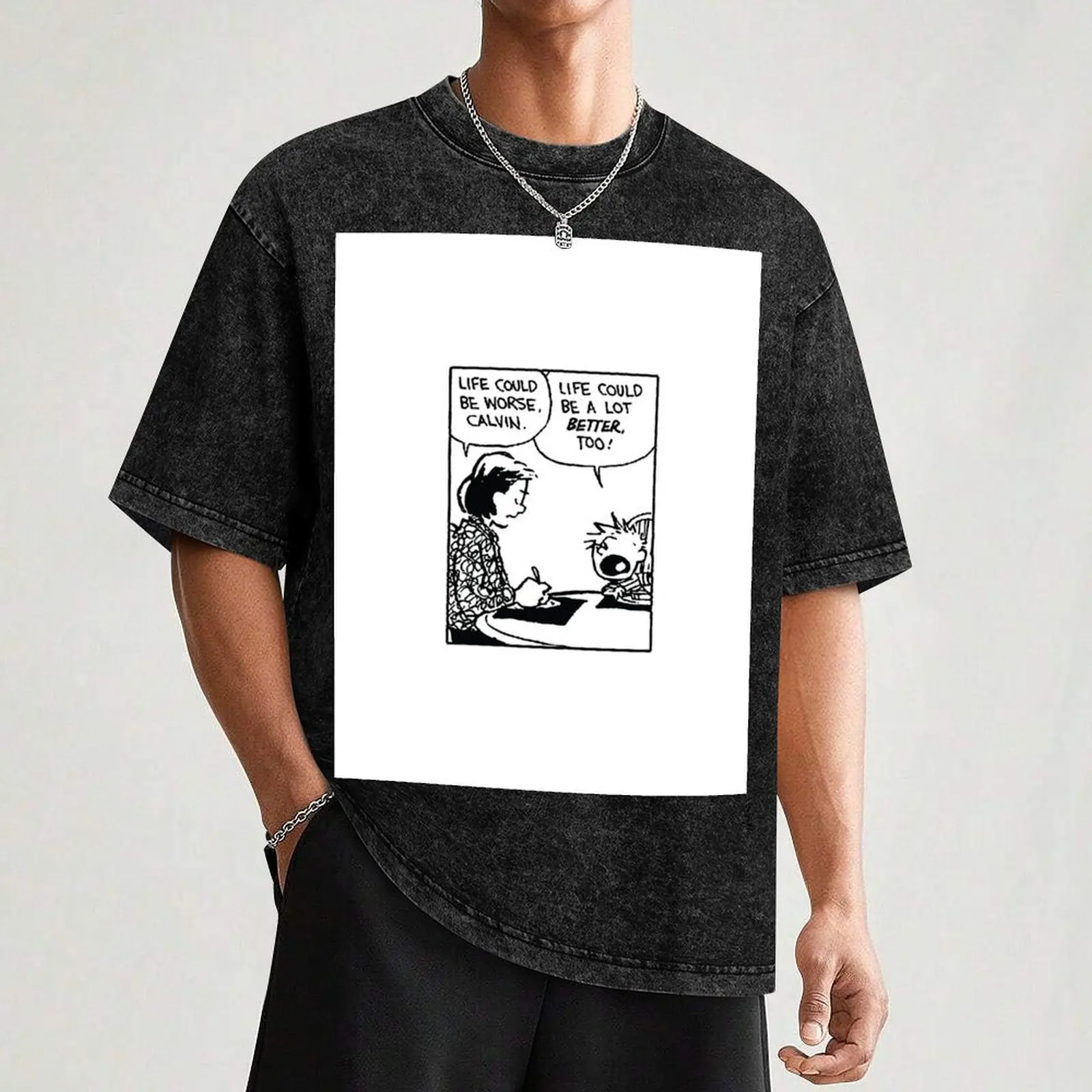 Calvin And Hobbes T-Shirt Fitness Quick Dry Short Sleeve Top