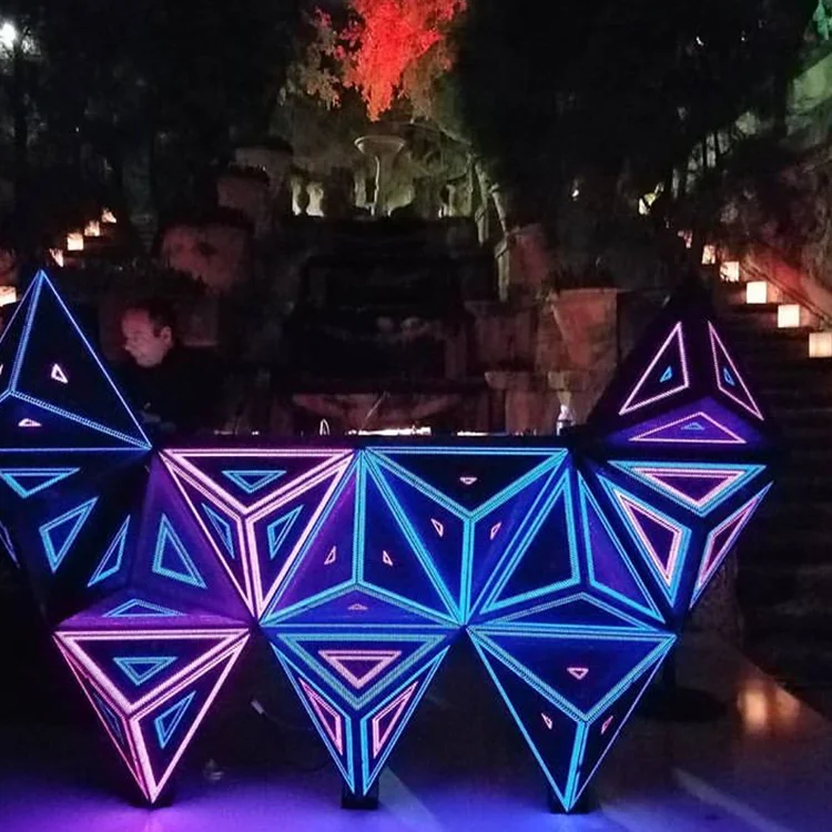 Alumínio Modern Stand Table para Disco, LED Pixel Screen, Vídeo DJ Booth Bar Truss