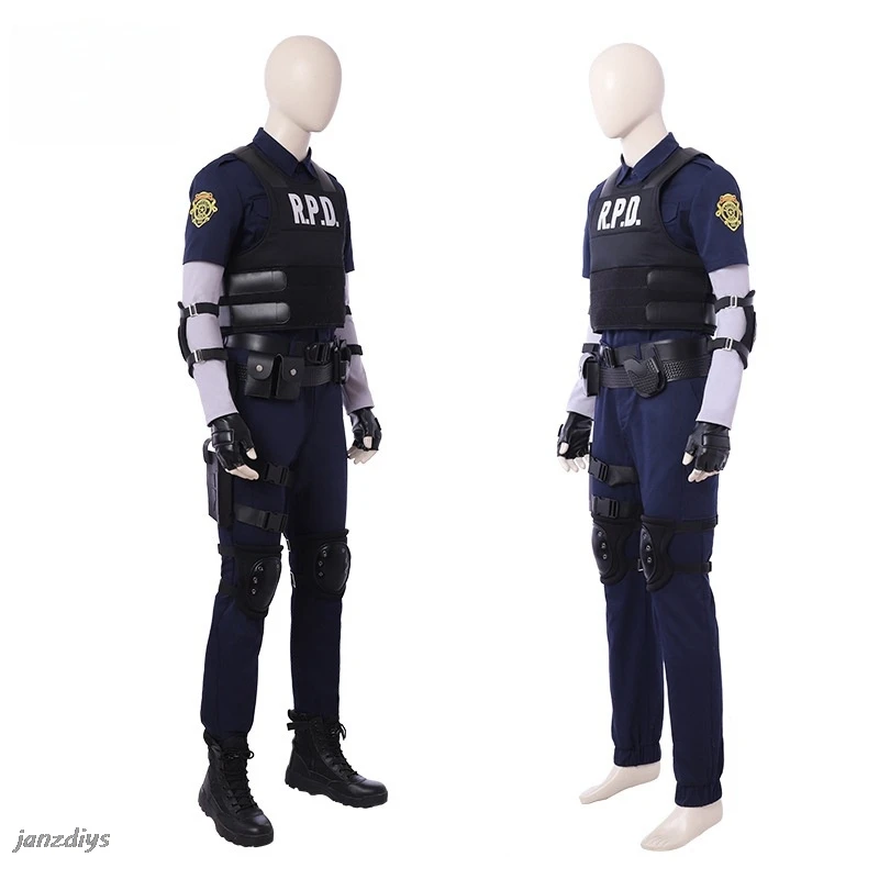 Biohazard Resident 4 Remake Leon S Kennedy Evil Cosplay Costume Jacket Coat Tops Pants Man Fantasia Outfits Halloween Party Suit