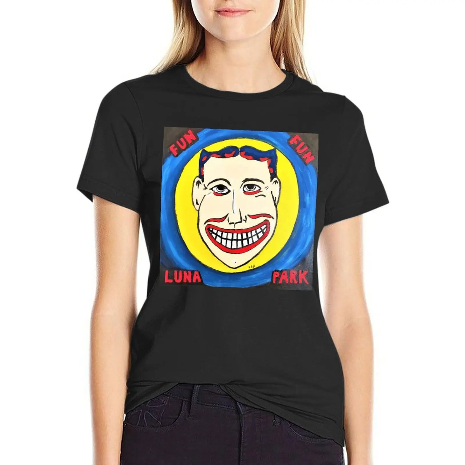 

Luna Park T-Shirt funny Female clothing anime clothes female tshirts for Women