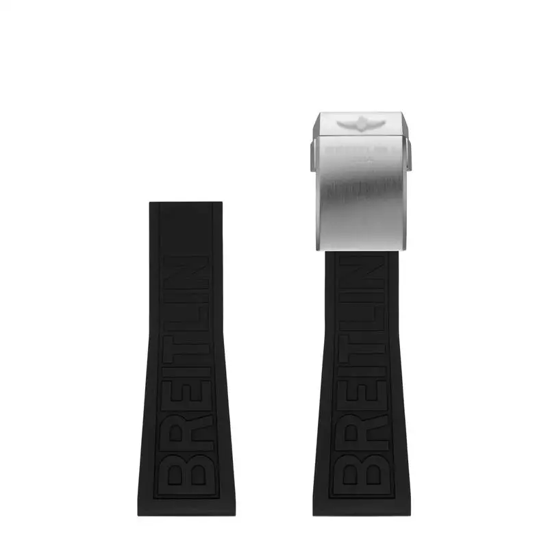 

HAODEE 22mm 24mm BLACK DIVER PRO Rubber Strap Rubber Watchband For Breitling Watchbands For AVENGER NAVITIMER WORLD Rubber