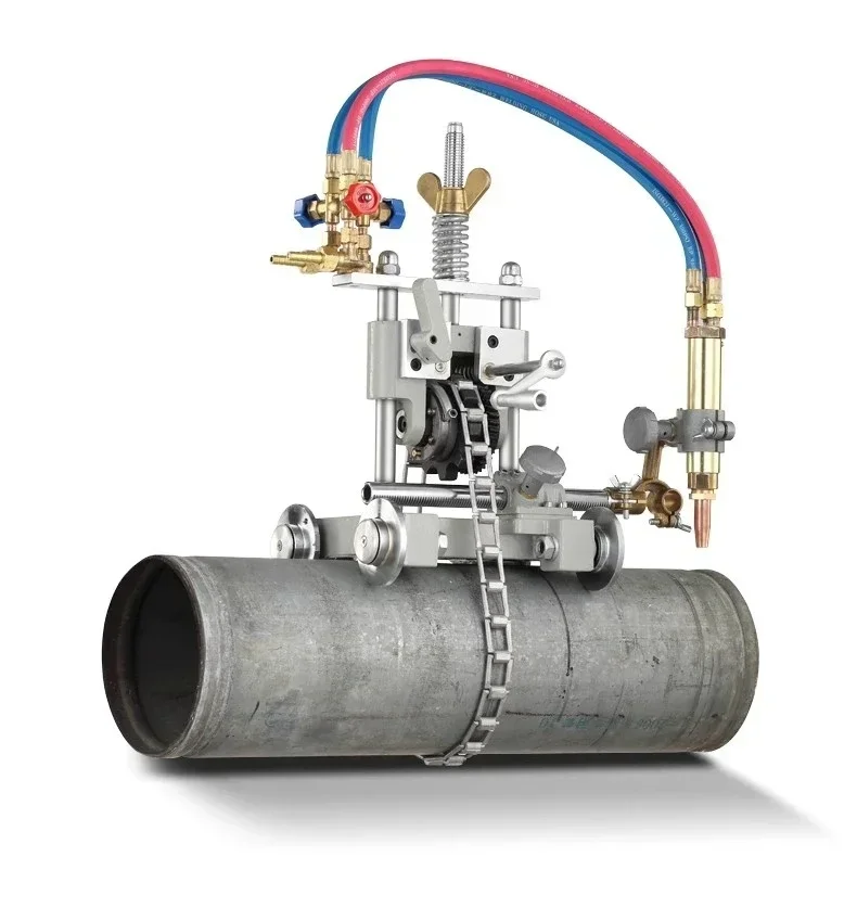 Hand-operated Chain Pipe Flame Cutting Magnetic Pipe Cutting Machine/beveling Machine.