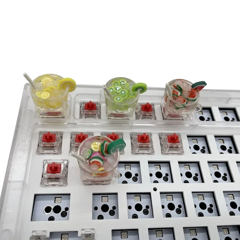 

Lemon tea resin personalized keycap mechanical keyboard TTC Kaihua cherry cross shaft fruit keys cartoon cute