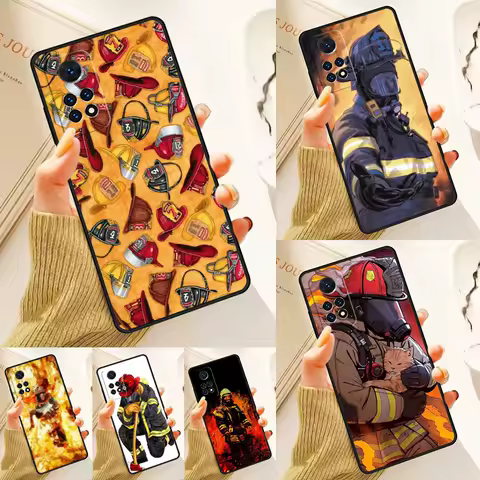 Firefighter Fire Love Case For Samsung Galaxy S24 Plus S23 S20 S21FE Lite S22 Ultra Note 20 S8 S9 S10 Phone Coque