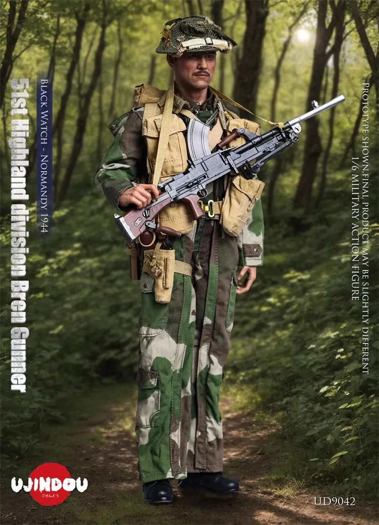 

UJINDOU UD9042 1/6 Soldier The British 51st High Ground Division Full Set 12'' Action Figures Model Toy In Stock