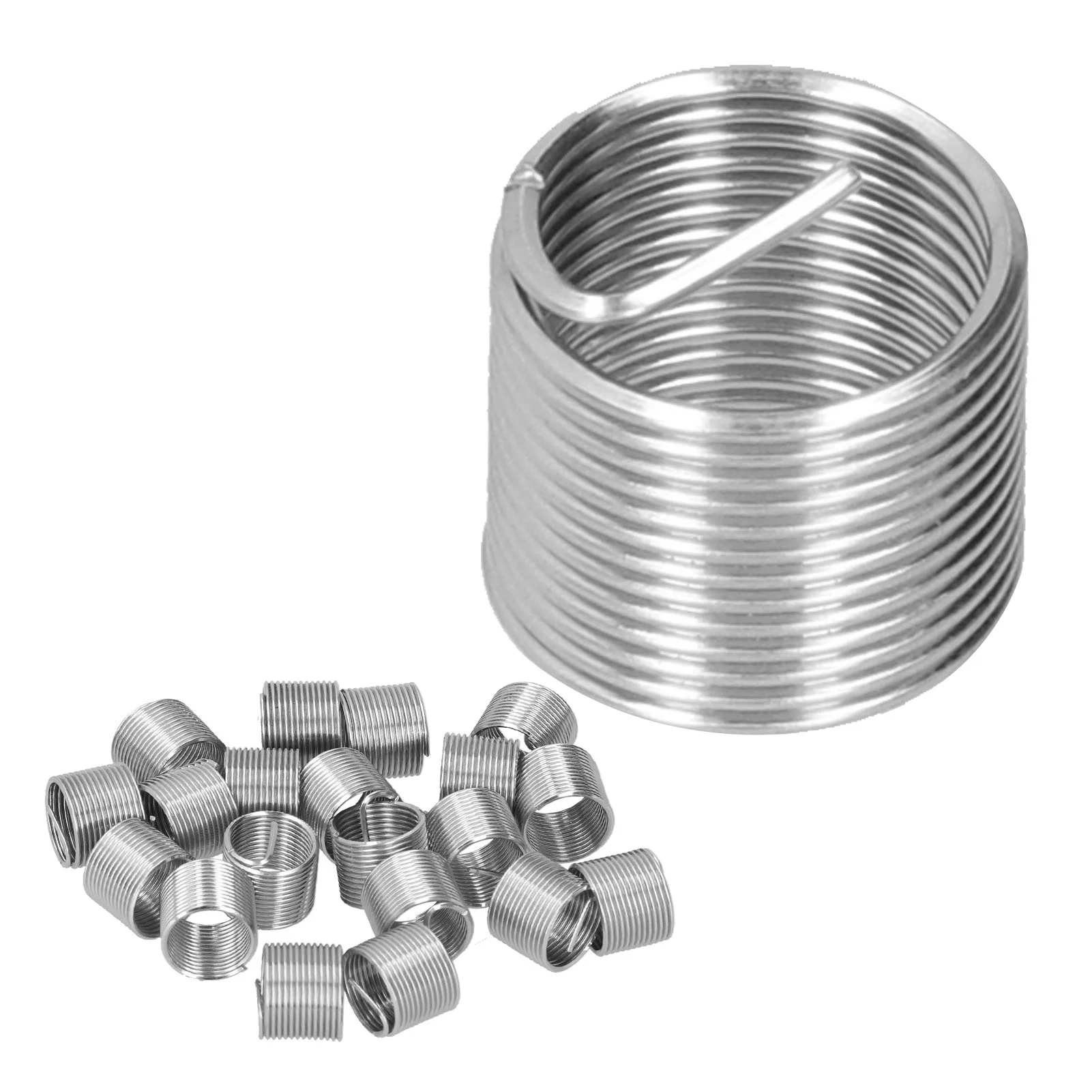20Pcs Thread Repair M14 x 1.25 Spiral Circle Insert Reducer Nut Threaded Expand Socket Set