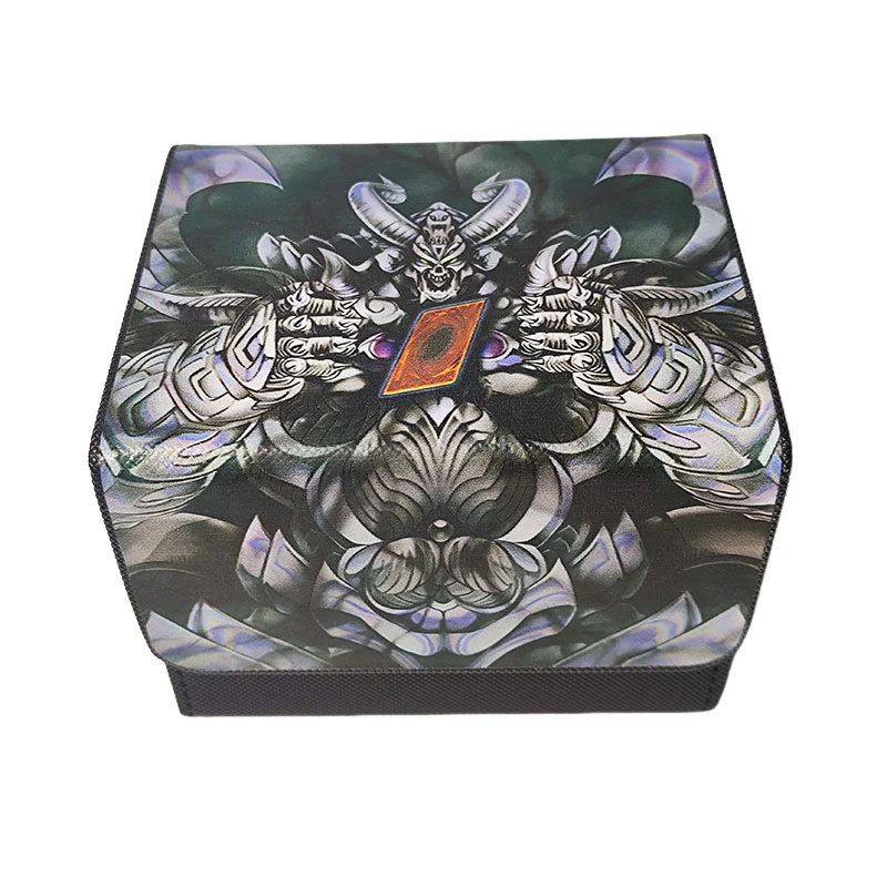 Yu-Gi-Oh! DIY Leather card storage box WS Anime Game Collection Card Box  White Forest CYBER DRAGON Large capacity storage box